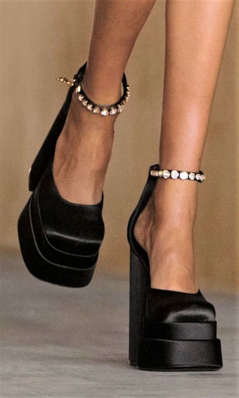 versace heels|versace chunky heels.